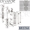 Bristan Renaissance 3 Hole Basin Mixer Pop-Up Waste Spares